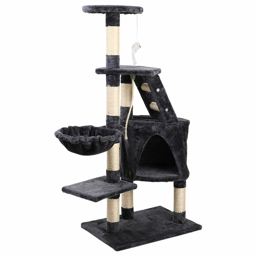 i.Pet Cat Tree 120cm Tower Scratching Post Scratcher Wood Condo House