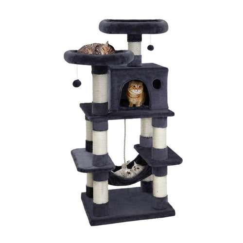 i.Pet Cat Tree 145cm Tower Scratching Post Scratcher Wood Condo House