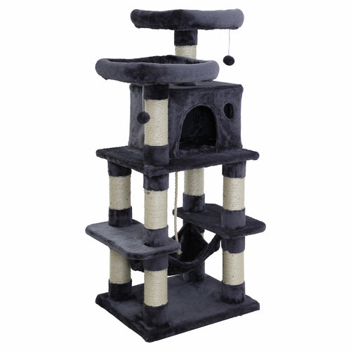 i.Pet Cat Tree 145cm Tower Scratching Post Scratcher Wood Condo House