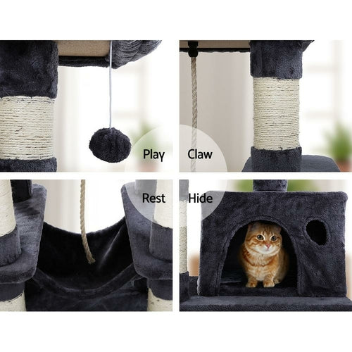 i.Pet Cat Tree 145cm Tower Scratching Post Scratcher Wood Condo House