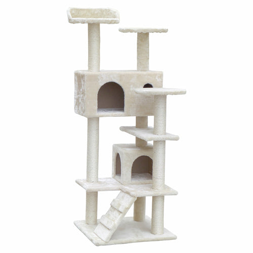 i.Pet Cat Tree 134cm Tower Scratching Post Scratcher Wood Condo House