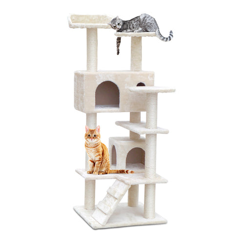 i.Pet Cat Tree 134cm Tower Scratching Post Scratcher Wood Condo House