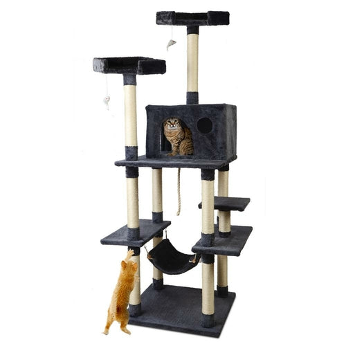 i.Pet Cat Tree 184cm Tower Scratching Post Scratcher Wood Trees Condo