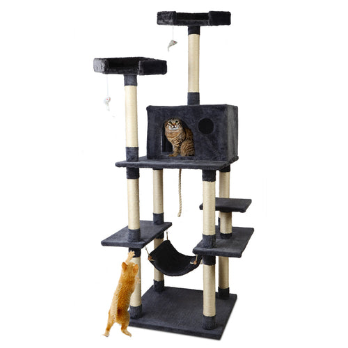 i.Pet Cat Tree 184cm Tower Scratching Post Scratcher Wood Trees Condo