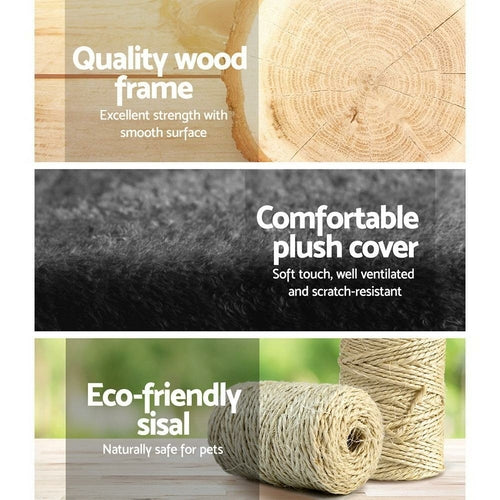 i.Pet Cat Tree 193cm Tower Scratching Post Scratcher Condo House Trees