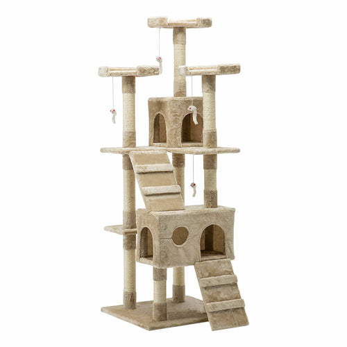 i.Pet Cat Tree 180cm Tower Scratching Post Scratcher Wood Condo House