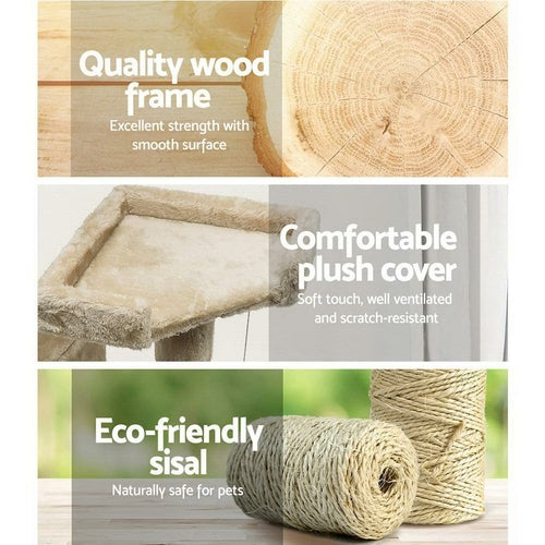 i.Pet Cat Tree 180cm Tower Scratching Post Scratcher Wood Condo House