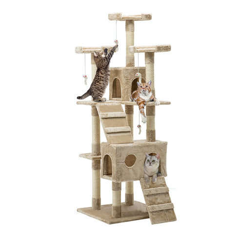 i.Pet Cat Tree 180cm Tower Scratching Post Scratcher Wood Condo House