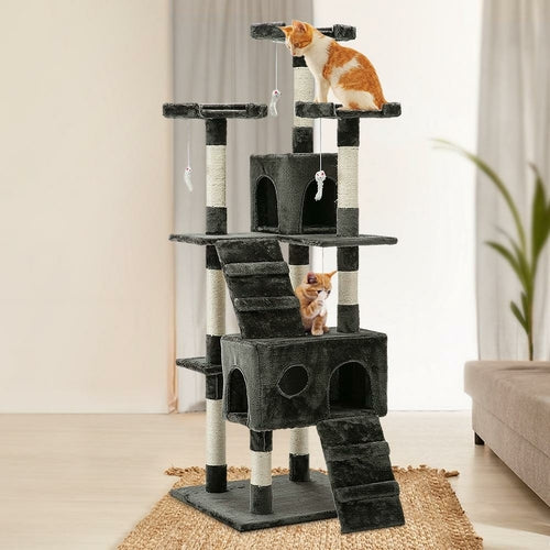 i.Pet Cat Tree 180cm Tower Scratching Post Scratcher Wood Condo House