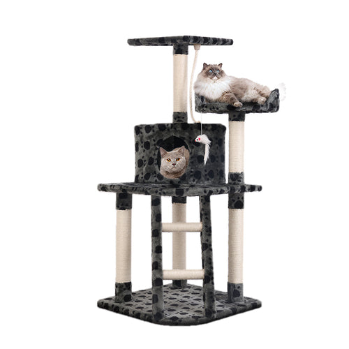 i.Pet Cat Tree 120cm Tower Scratching Post Scratcher Trees Bed Wood