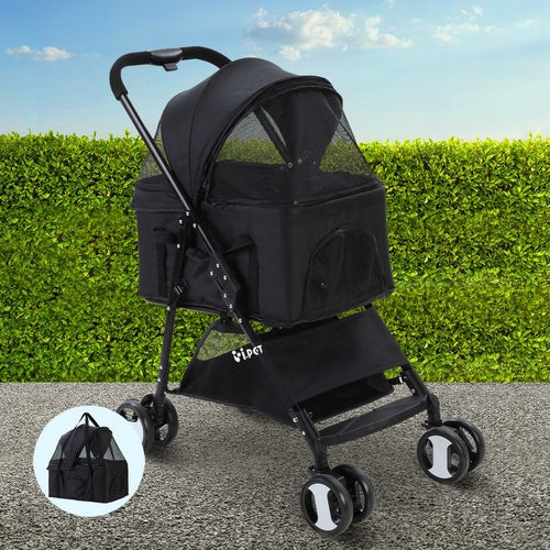i.Pet Pet Stroller Dog Pram Cat Carrier Travel Large Pushchair